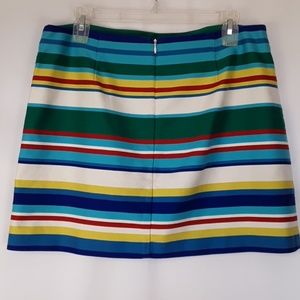 Talbots A-Line Multi-striped Mini Skirt NW…